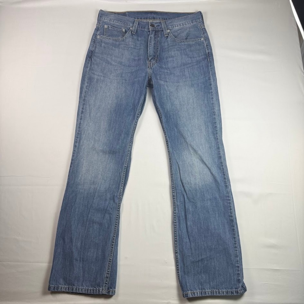 Levis 527 Slim Bootcut Jeans Mens 32x32 Medium Wash Blue Denim 100% Cotton